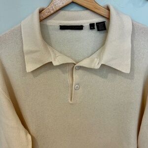 Vintage Donna Karen Black Label Cashmere Polo-XL